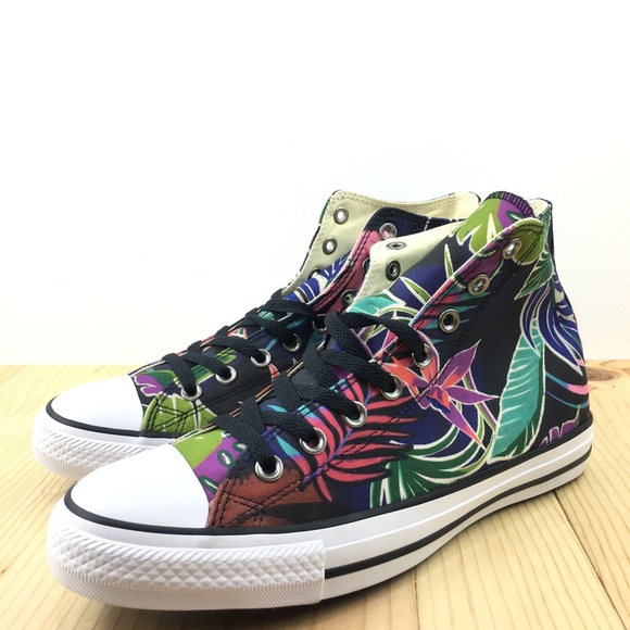 Converse CTAS Hi Top Tropical Print Size 10.5 Mens - Picture 8 of 8